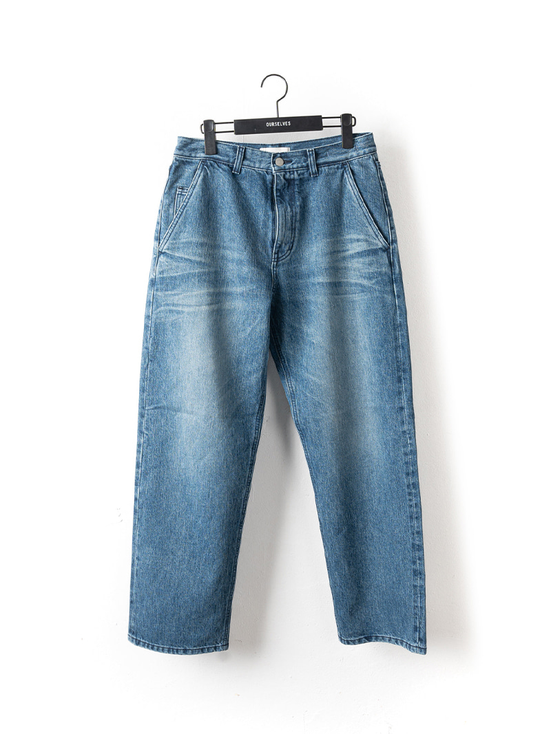 아워셀브스_ 24SS Organic Cotton Relaxed Denim Pants [Washed Blue]