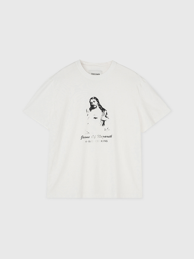 토니웩_  Savior Washed T-shirt [White]