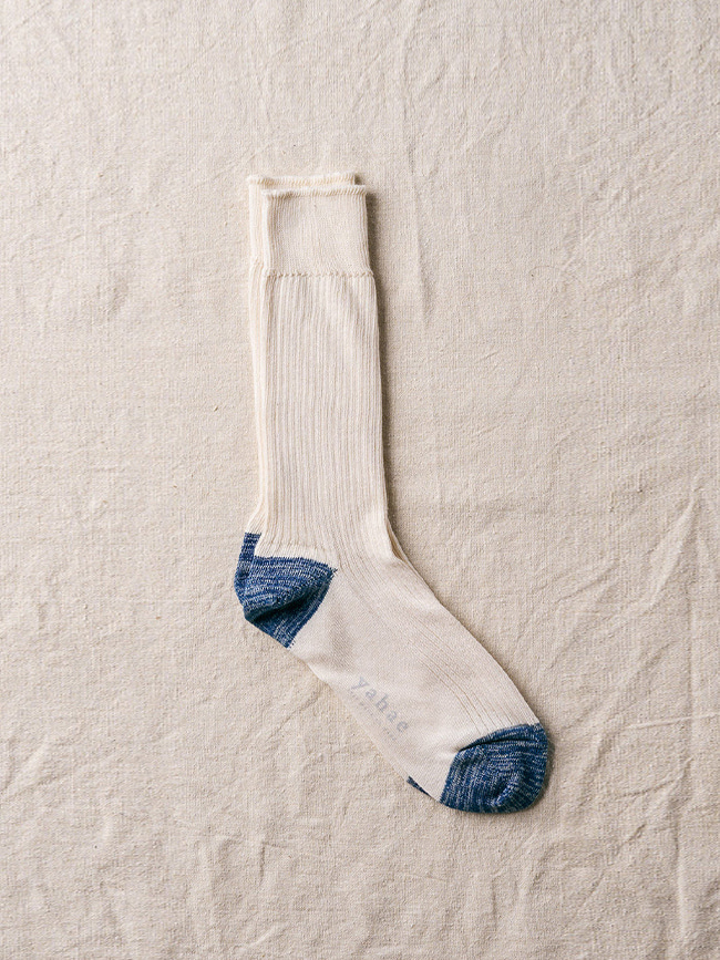 야하에_ Organic Cotton 100% Ribbed Socks [Natural]
