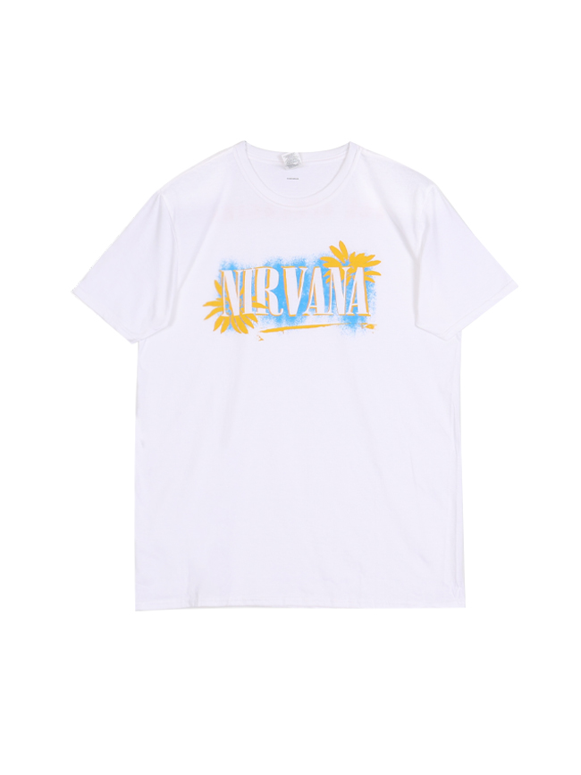 블리치아트_ Nirvana All Apologies T-Shirt [WHITE]