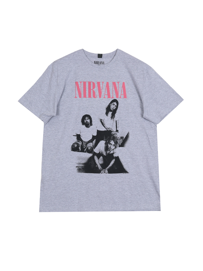 블리치아트_ Nirvana Bathroom Photo T-Shirt [GREY]